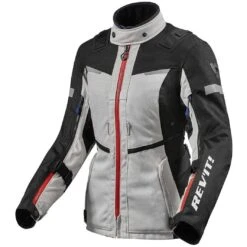 Giacca Da Donna Moto Touring Rev'it SAND 4 H2O Ladies Argento Nero