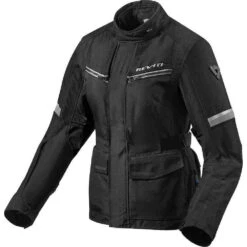 Giacca Moto Da Donna In Tessuto Touring Rev'it OUTBACK 3 LADIES Nero Silver
