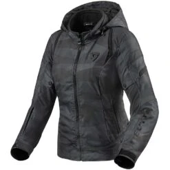 Giacca Moto Donna In Tessuto Rev'it FLARE 2 LADIES Mimetico Nero Grigio