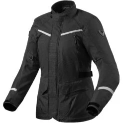 Giacca Moto Donna Touring Rev'it VOLTIAC 3 H2O LADIES Nero Argento