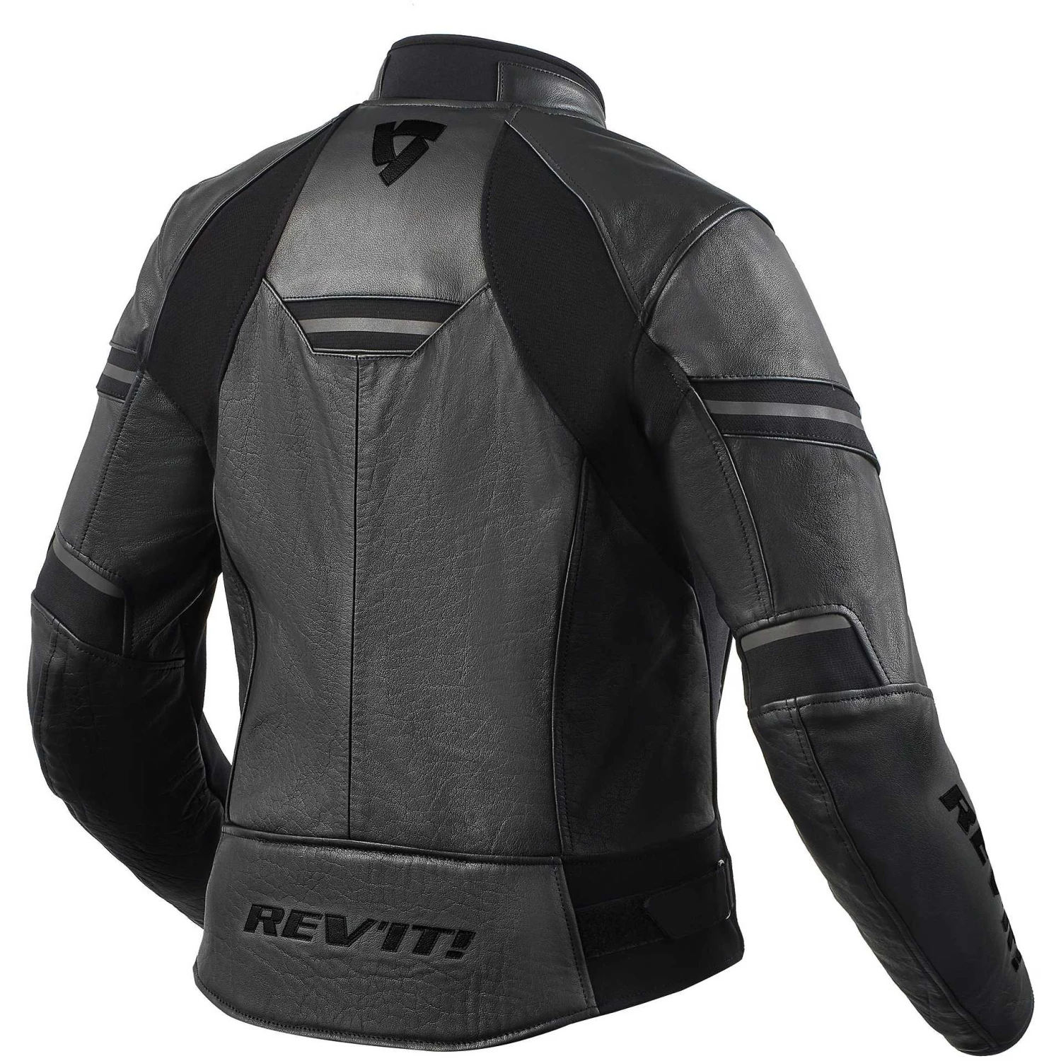 Giacca Moto In Pelle Rev'it MERIDIAN Ladies Nero Antracite 4 Giacca Moto In Pelle Rev'it MERIDIAN Ladies Nero Antracite - immagine 2