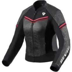 Giacca Moto In Pelle Rev'it MERIDIAN Ladies Nero Rosa