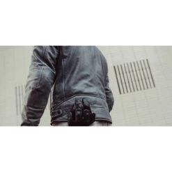 Giacca Moto In Pelle Rev'it RESTELESS Blu -Vendite Rev'it! giacca moto in pelle revit resteless blu 142761 zoom