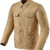 Giacca Moto In Tessuto Canvas Rev'it OVERSHIRT WORKER Sand