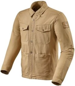 Giacca Moto In Tessuto Canvas Rev'it OVERSHIRT WORKER Sand