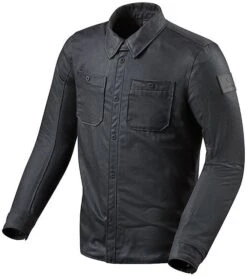 Giacca Moto In Tessuto Denim Rev'it OVERSHIRT TRACER Blu Scuro