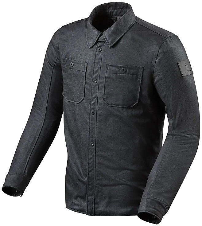 Giacca Moto In Tessuto Denim Rev'it OVERSHIRT TRACER Blu Scuro 3 Giacca Moto In Tessuto Denim Rev'it OVERSHIRT TRACER Blu Scuro
