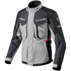 Giacca Moto In Tessuto Rev'it SAFARI 2 Silver Rosso