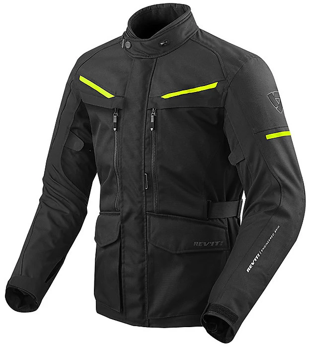 Giacca Moto In Tessuto Rev'it SAFARI 3 Nero Giallo Fluo 3 Giacca Moto In Tessuto Rev'it SAFARI 3 Nero Giallo Fluo