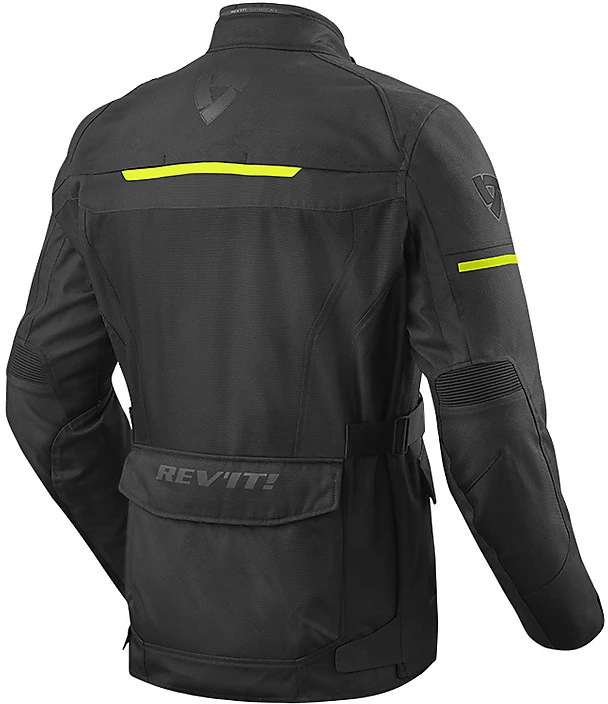 Giacca Moto In Tessuto Rev'it SAFARI 3 Nero Giallo Fluo 4 Giacca Moto In Tessuto Rev'it SAFARI 3 Nero Giallo Fluo - immagine 2