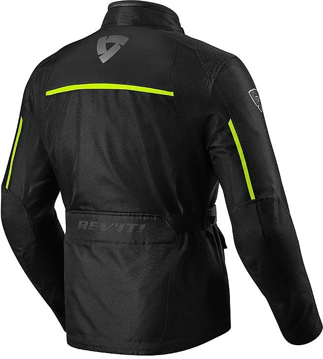 Giacca Moto In Tessuto Touring Rev'it VOLTIAC 2 Nero Giallo Fluo 4 Giacca Moto In Tessuto Touring Rev'it VOLTIAC 2 Nero Giallo Fluo - immagine 2