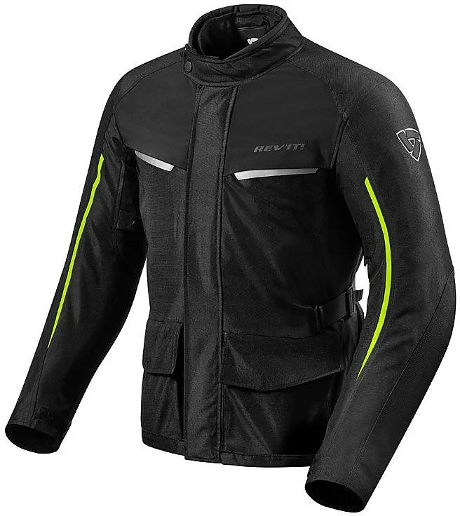Giacca Moto In Tessuto Touring Rev'it VOLTIAC 2 Nero Giallo Fluo 3 Giacca Moto In Tessuto Touring Rev'it VOLTIAC 2 Nero Giallo Fluo