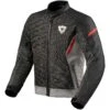 Giacca Moto Rev'it TORQUE 2 H2O Grigio Rosso