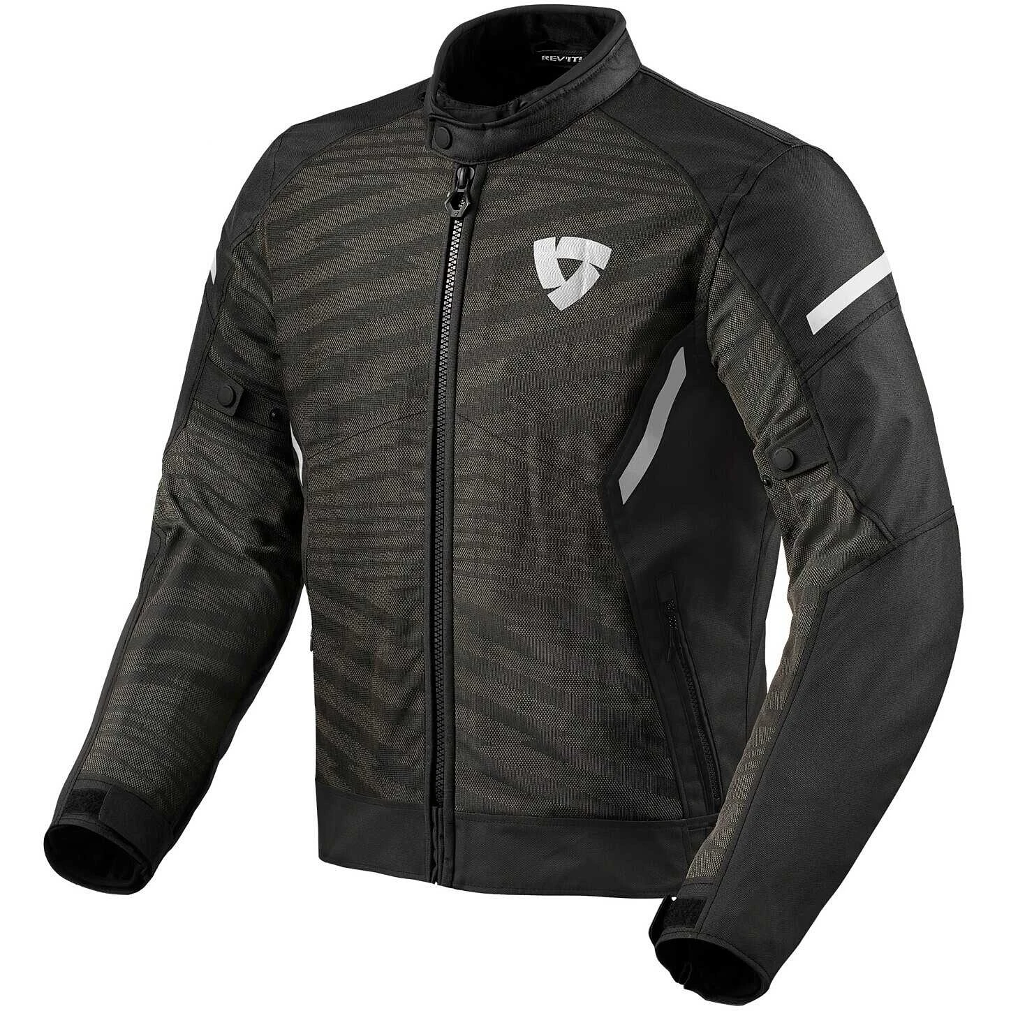Giacca Moto Rev'it TORQUE 2 H2O Nero Bianco 3 Giacca Moto Rev'it TORQUE 2 H2O Nero Bianco