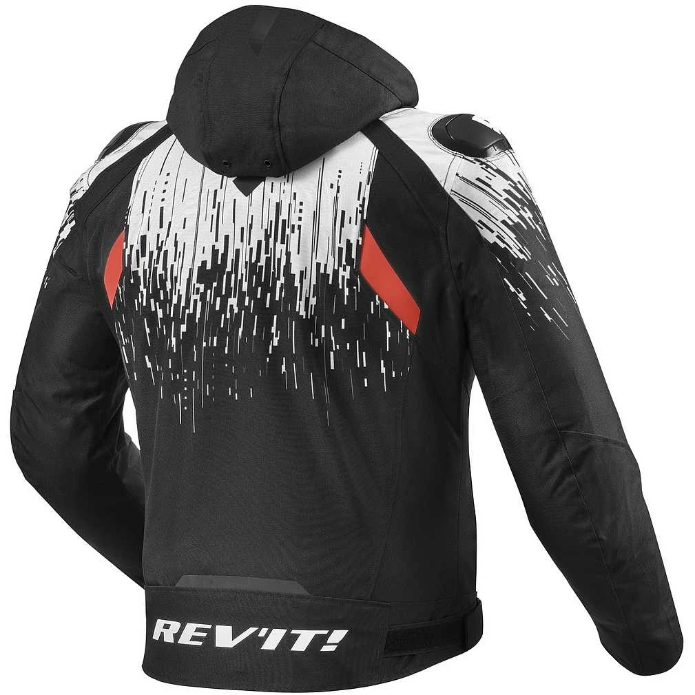 Giacca Moto Sportiva Rev'it QUANTUM 2 H2O Nero Bianco 4 Giacca Moto Sportiva Rev'it QUANTUM 2 H2O Nero Bianco - immagine 2