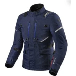 Giacca Moto Touring In Gore-Tex Rev'it VERTICAL GTX Blu Scuro