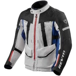Giacca Moto Touring Rev'it SAND 4 H2O Argento Blu