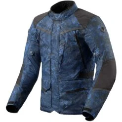 Giacca Moto Touring Rev'it VOLTIAC 3 H2O Camo Blu