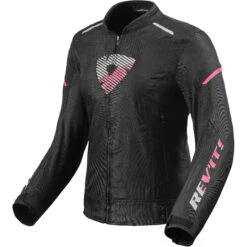 Giubbotto Moto Da Donna Rev'it SPRINT H2O Nero Rosa