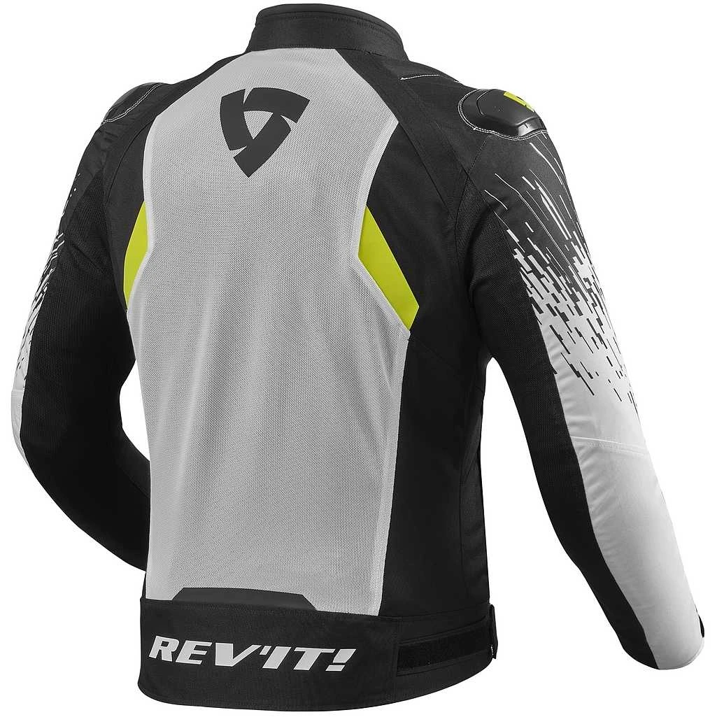 Giubbotto Moto Estivo Rev'it QUANTUM 2 AIR Bianco Nero 4 Giubbotto Moto Estivo Rev'it QUANTUM 2 AIR Bianco Nero - immagine 2