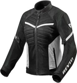Giubbotto Moto In Tessuto Traforato Rev'it ARC AIR LADIES Nero Bianco