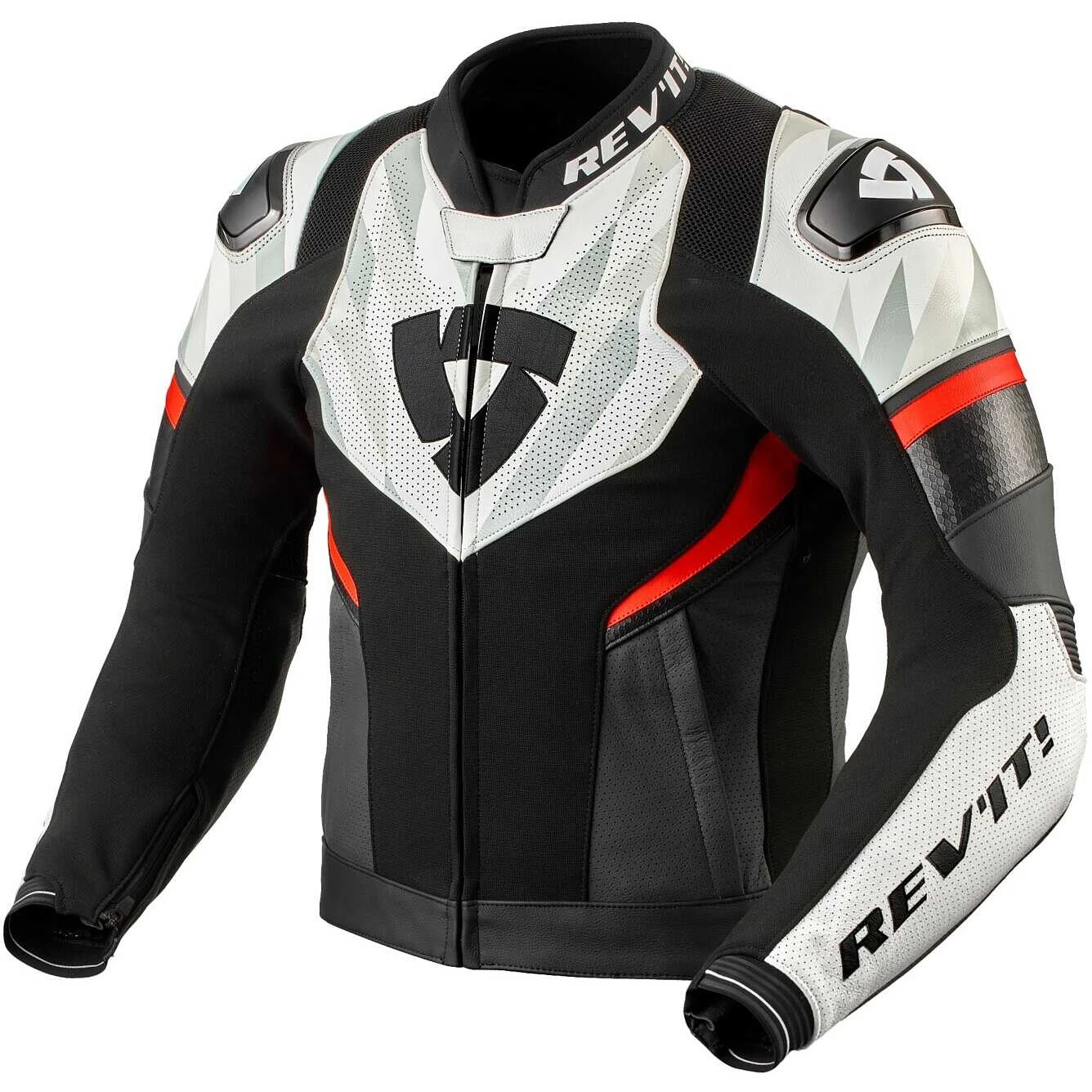 Giubbotto Moto Pelle Rev'it HYPERSPEED 2 AIR Nero Bianco 3 Giubbotto Moto Pelle Rev'it HYPERSPEED 2 AIR Nero Bianco