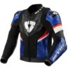 Giubbotto Moto Pelle Rev'it HYPERSPEED 2 PRO Nero Blu -Vendite Rev'it! giubbotto moto pelle revit hyperspeed 2 pro nero blu 207927 zoom