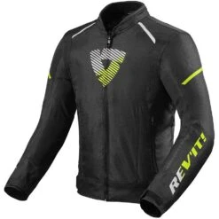 Giubbotto Moto Rev'it SPRINT H2O Nero Giallo Fluo