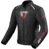 Giubbotto Moto Rev'it SPRINT H2O Nero Rosso