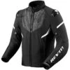 Giubbotto Moto Sportivo Rev'it HYPERSPEED 2 H2O Nero Bianco