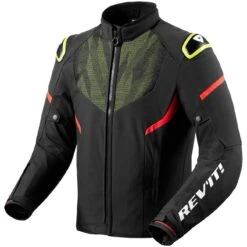 Giubbotto Moto Sportivo Rev'it HYPERSPEED 2 H2O Nero Giallo Neon