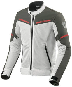 Giubbotto Moto Traforato In Tessuto Rev'it AIRWAVE 3 Silver Antracite