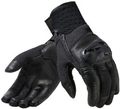 Guanti Moto In Pelle E Tessuto Touring Rev'it VELOCITY Nero