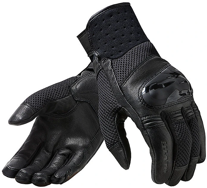 Guanti Moto In Pelle E Tessuto Touring Rev'it VELOCITY Nero 2 Guanti Moto In Pelle E Tessuto Touring Rev'it VELOCITY Nero