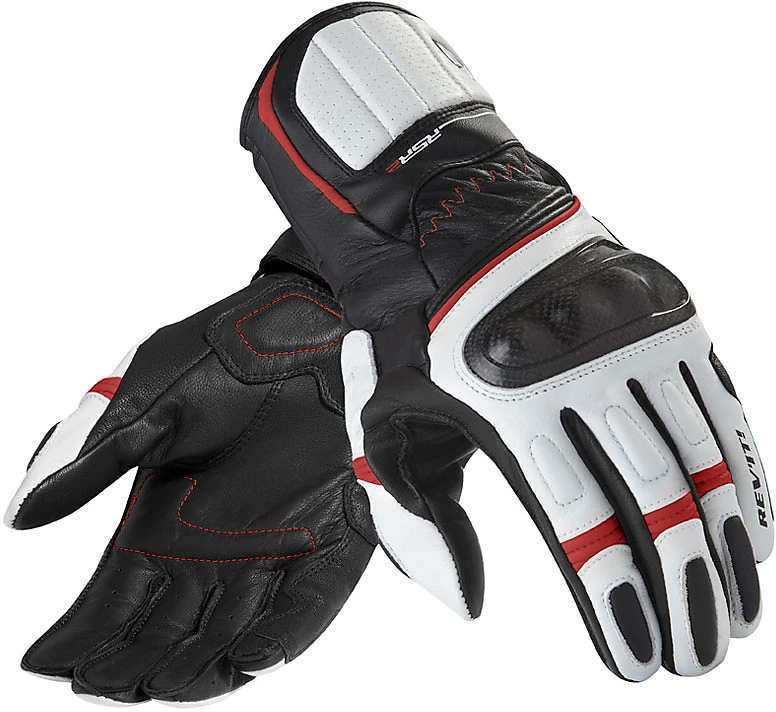 Guanti Moto In Pelle Racing Rev'it RSR 2 Nero Rosso 3 Guanti Moto In Pelle Racing Rev'it RSR 2 Nero Rosso