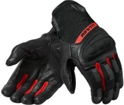 Guanti Moto In Tessuto Estivi Rev'it STRIKER 3 Nero Rosso
