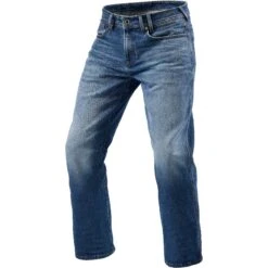 Jeans Moto Rev'it PHILLY 3 LF Blu Medio Slavato L32 -Vendite Rev'it! jeans moto revit philly 3 lf blu medio slavato l32 142918 zoom