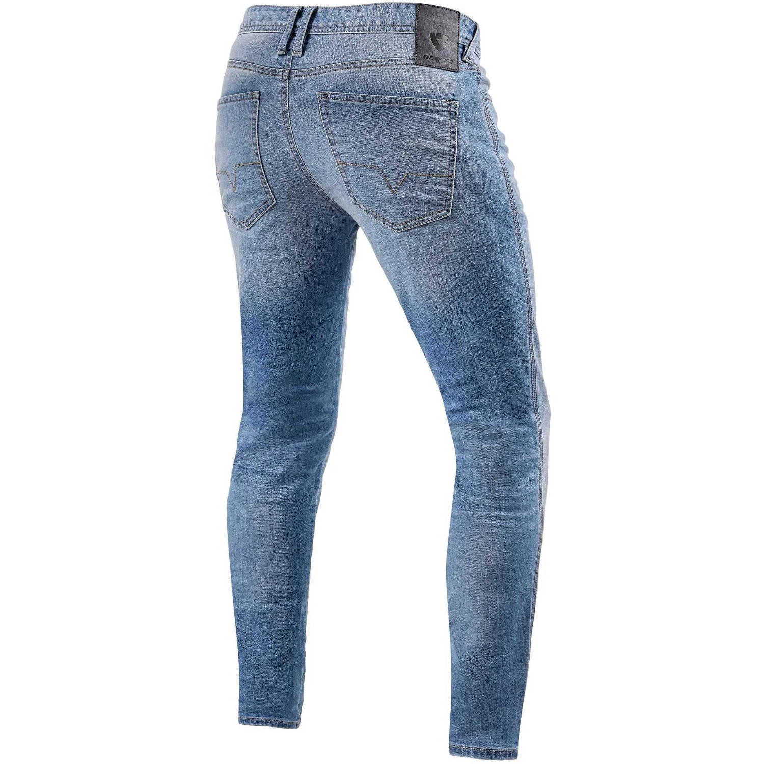 Jeans Moto Rev'it PISTON 2 SK Azzurro Slavato L36 4 Jeans Moto Rev'it PISTON 2 SK Azzurro Slavato L36 - immagine 2