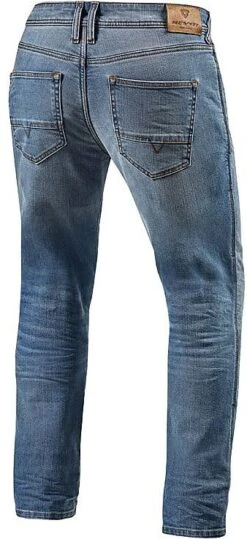 Pantalone Jeans Moto In Denim Rev'it BRENTWOOD SF Classic Blu -Vendite Rev'it! pantalone jeans moto in denim revit brentwood sf classic blu 74757 zoom