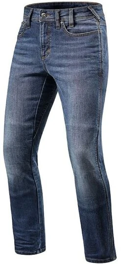 Pantalone Jeans Moto In Denim Rev'it BRENTWOOD SF Light Used Blu