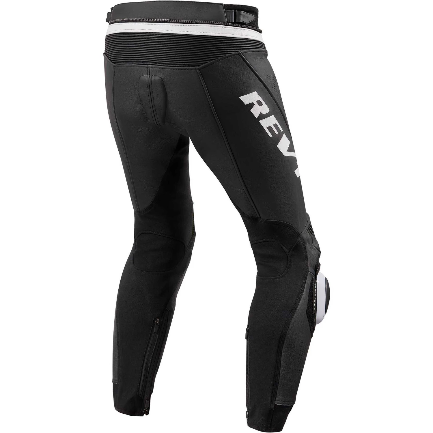 Pantaloni Moto Pelle Rev'it APEX Nero Bianco Allungato 4 Pantaloni Moto Pelle Rev'it APEX Nero Bianco Allungato - immagine 2