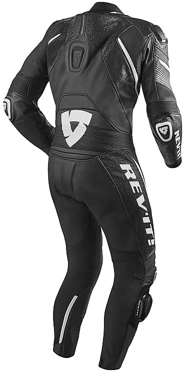 Tuta Intera Moto Racing In Pelle Rev'it SPITFIRE 1pc Nero Bianco 4 Tuta Intera Moto Racing In Pelle Rev'it SPITFIRE 1pc Nero Bianco - immagine 2