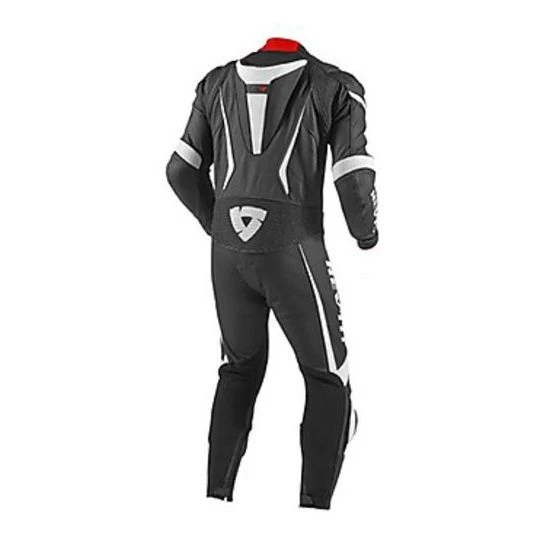 Tuta Moto In Pelle Professionale Rev'it GT-R Nero/Bianco 4 Tuta Moto In Pelle Professionale Rev'it GT-R Nero/Bianco - immagine 2