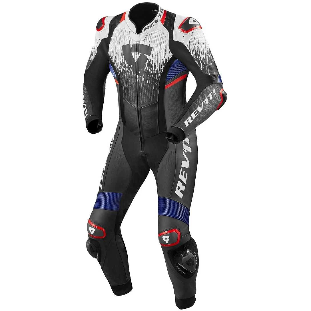 Tuta Moto Intera Professionale Rev'it QUANTUM 2 Bianco Blu 1pcs 3 Tuta Moto Intera Professionale Rev'it QUANTUM 2 Bianco Blu 1pcs