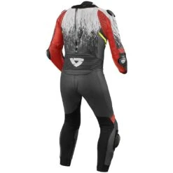 Vendite Rev'it! -Vendite Rev'it! tuta moto intera professionale revit quantum 2 bianco neon rosso 1pcs 129683 zoom